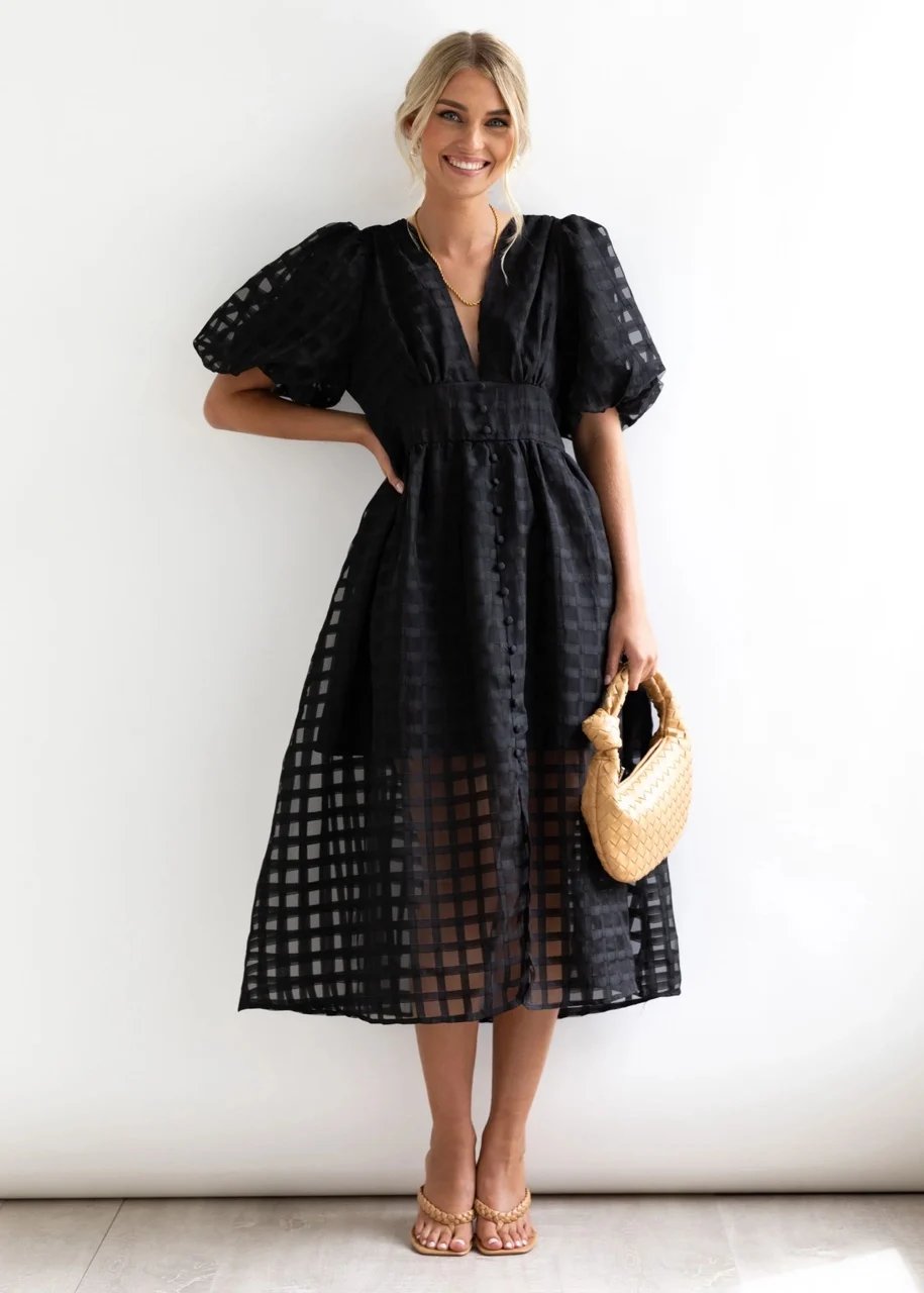 Melyra | Elegant Midi Dress