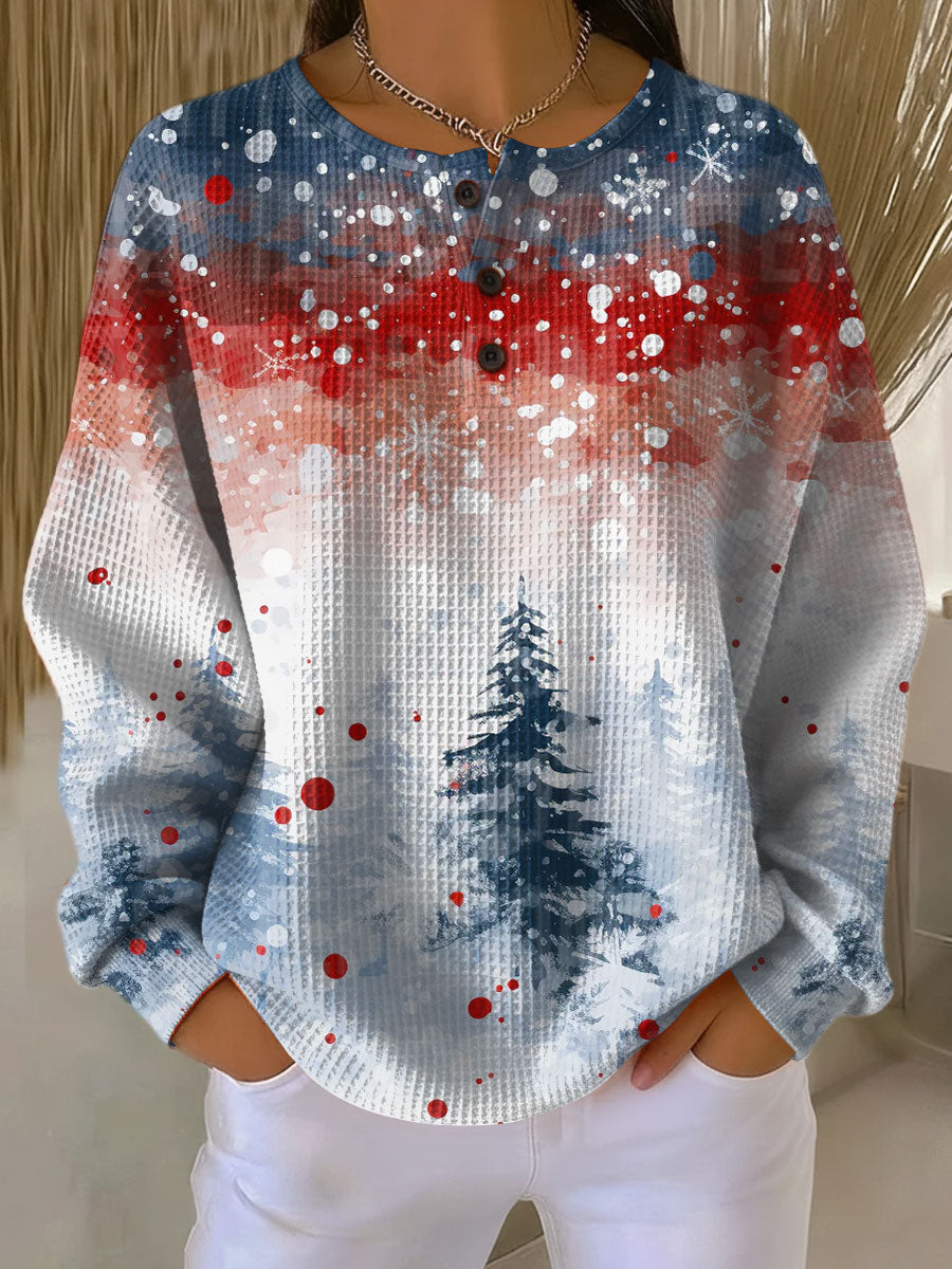 Saeravyn | Christmas Sweater with Soft Pine Tree Pattern