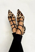 Enoira | Leopard Strap Ballet Heels