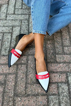 Lyrienne | Two-Tone Pointed Slippers