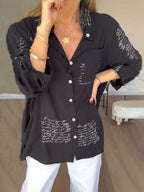 Lyanah | Elegant Long Sleeve Shirt