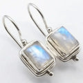 Retro Moonstone Square Earrings