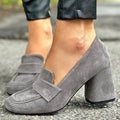 Solira | Block Heel Loafers