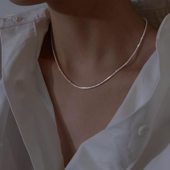 Starry Light Necklace Silver Set
