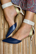 Kerynna | Two-Tone Slingback With Elegant Heel