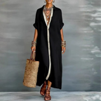 Aevrynthia | Maxi Dress with Minimalist Line