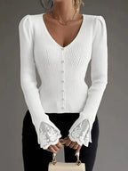 Skylar | Ribbed V-Neck Top