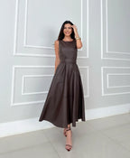 Aevynira | Elegant Midi Dress