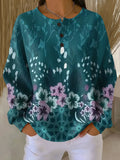 Melavara | Sweater with Floral Color Pattern