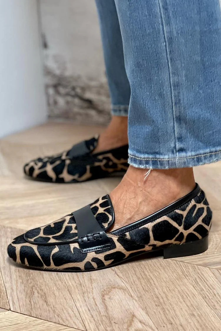 Vaylira | Animal Print Loafer With Elegant Detail