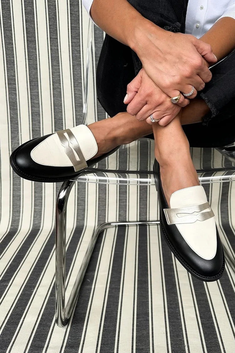 Myla™ | Monochrome Loafers