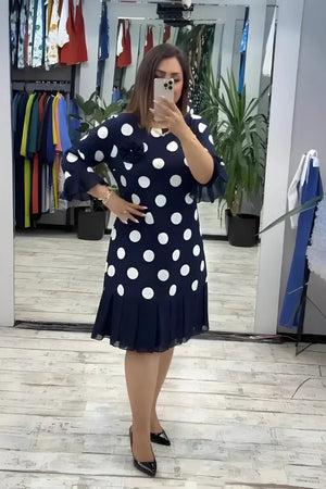 Blue (White Dotted)