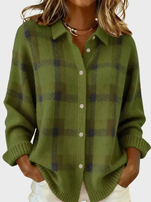 Bellatrixae | Retro Plaid Cardigan