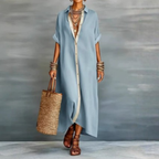 Aevrynthia | Maxi Dress with Minimalist Line
