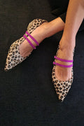 Avenleigh | Leopard-Print Strap Flats