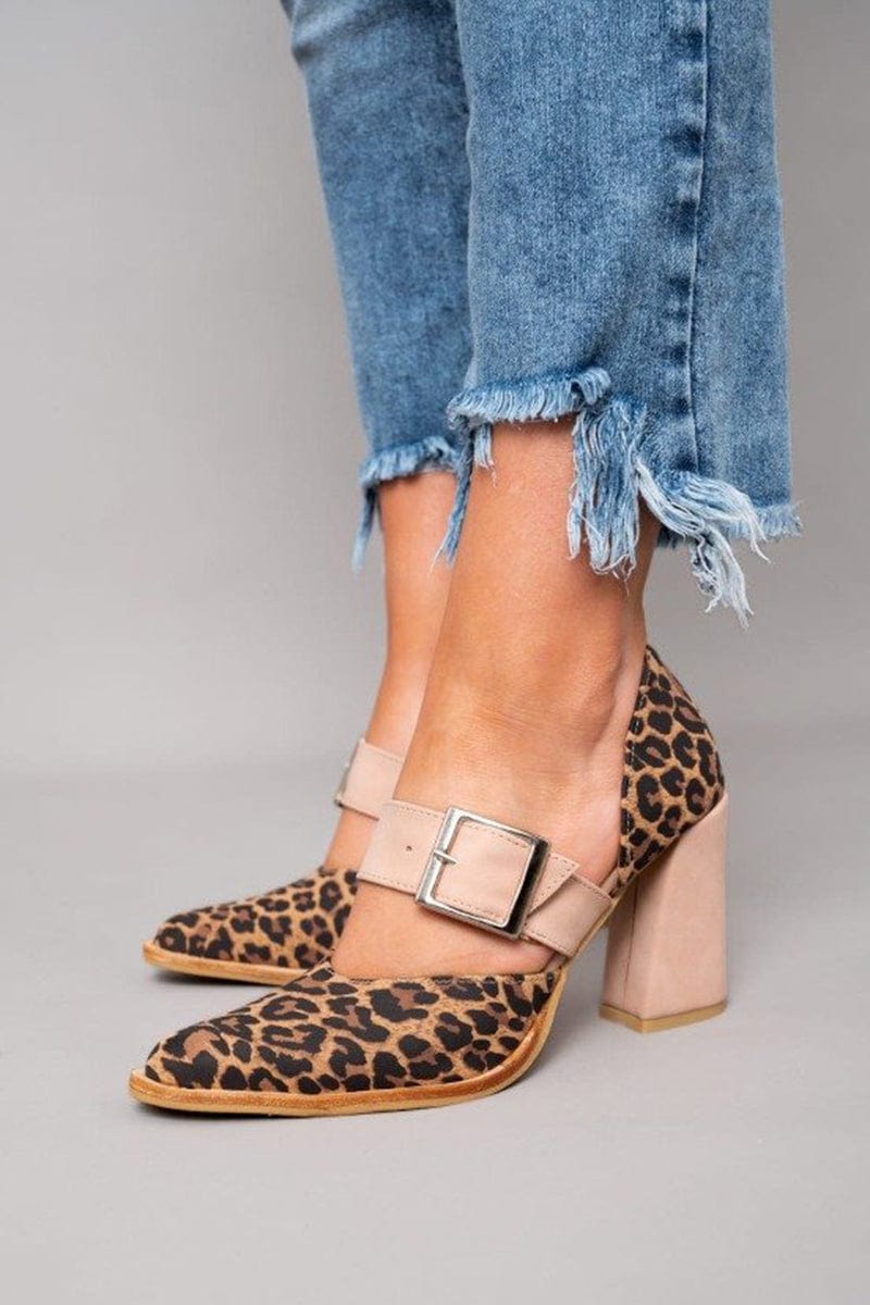 Emryla | Leopard Suede Heels