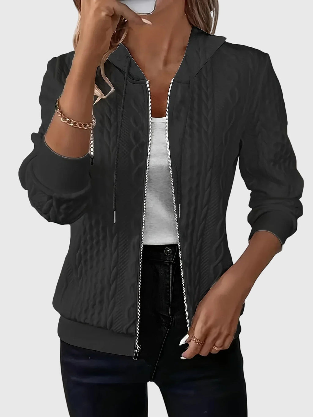 Lena™ - Hoodie with zipper