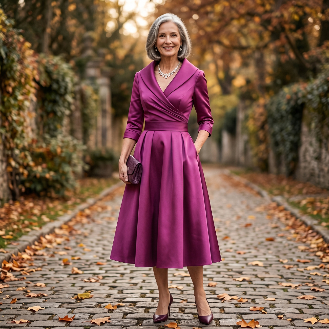 Amanda | Elegant Midi Dress