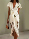 Elyanovra | Elegant Wrap Dress