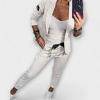 Vionne | Elegant Set of Top, Jacket, and Pants