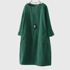 Grace | Relaxed Corduroy Midi Dress