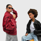 Faye™ - Oversized Leather Jacket