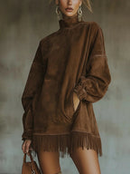 Virela | Long Sleeved Mini Dress