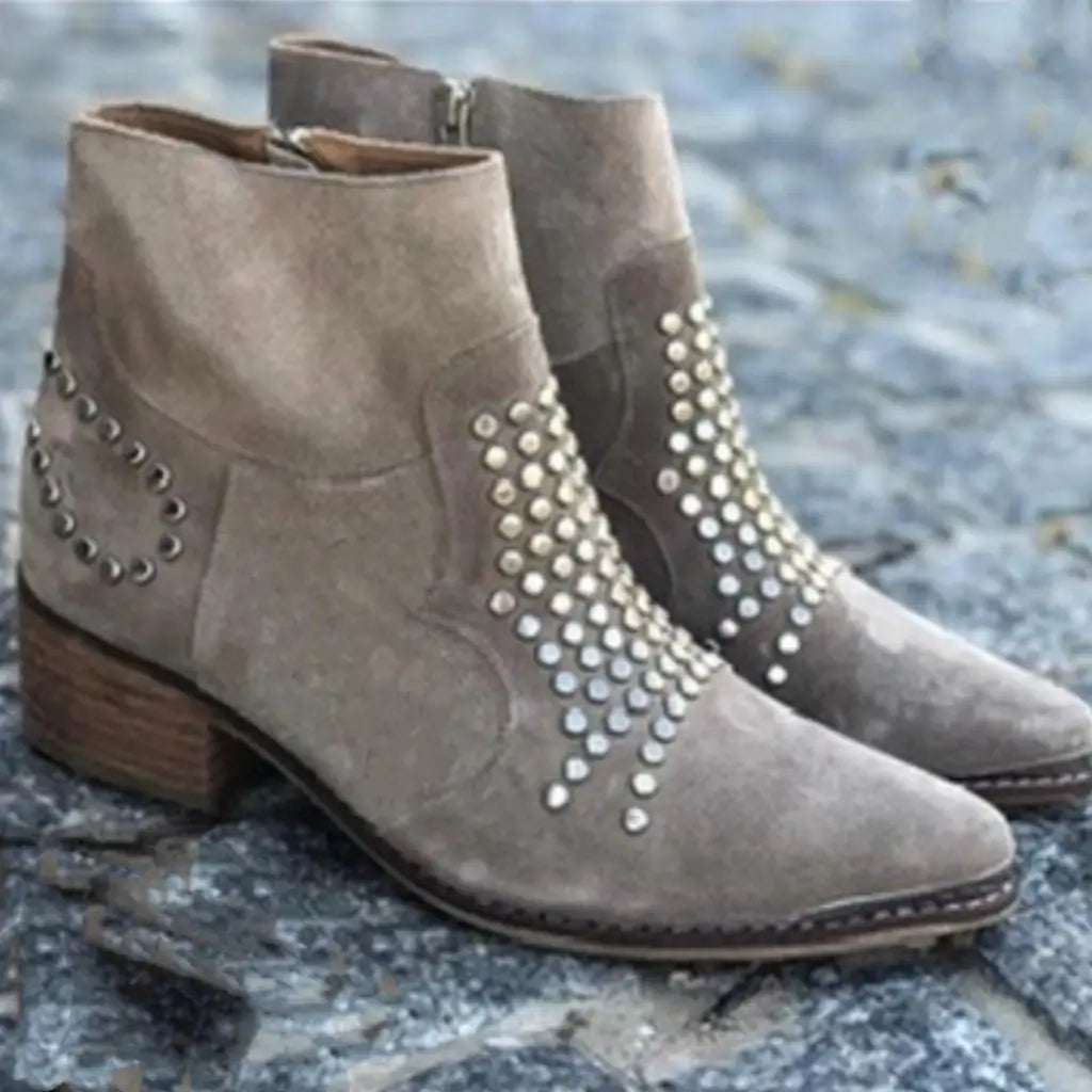 Maevlise | Ankle Boots With Studs