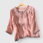 Taysia | Elegant V-Neck Blouse