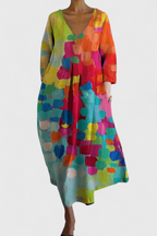 Isalinde | Comfortable V-neck Dress