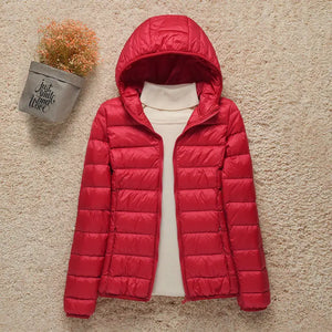 Red with hood