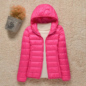 Pink with hood