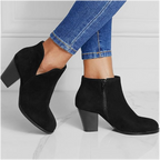 Lirayne | Pointed Ankle Boot With Suede Effect