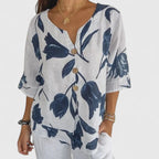 Isabel | Elegant Floral Print Blouse