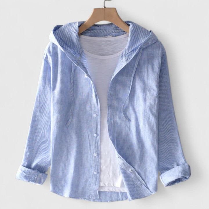 Demi | Elegant Hooded Blouse