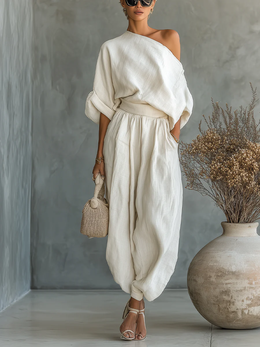 Myzoryvella | Off-shoulder 2-piece set