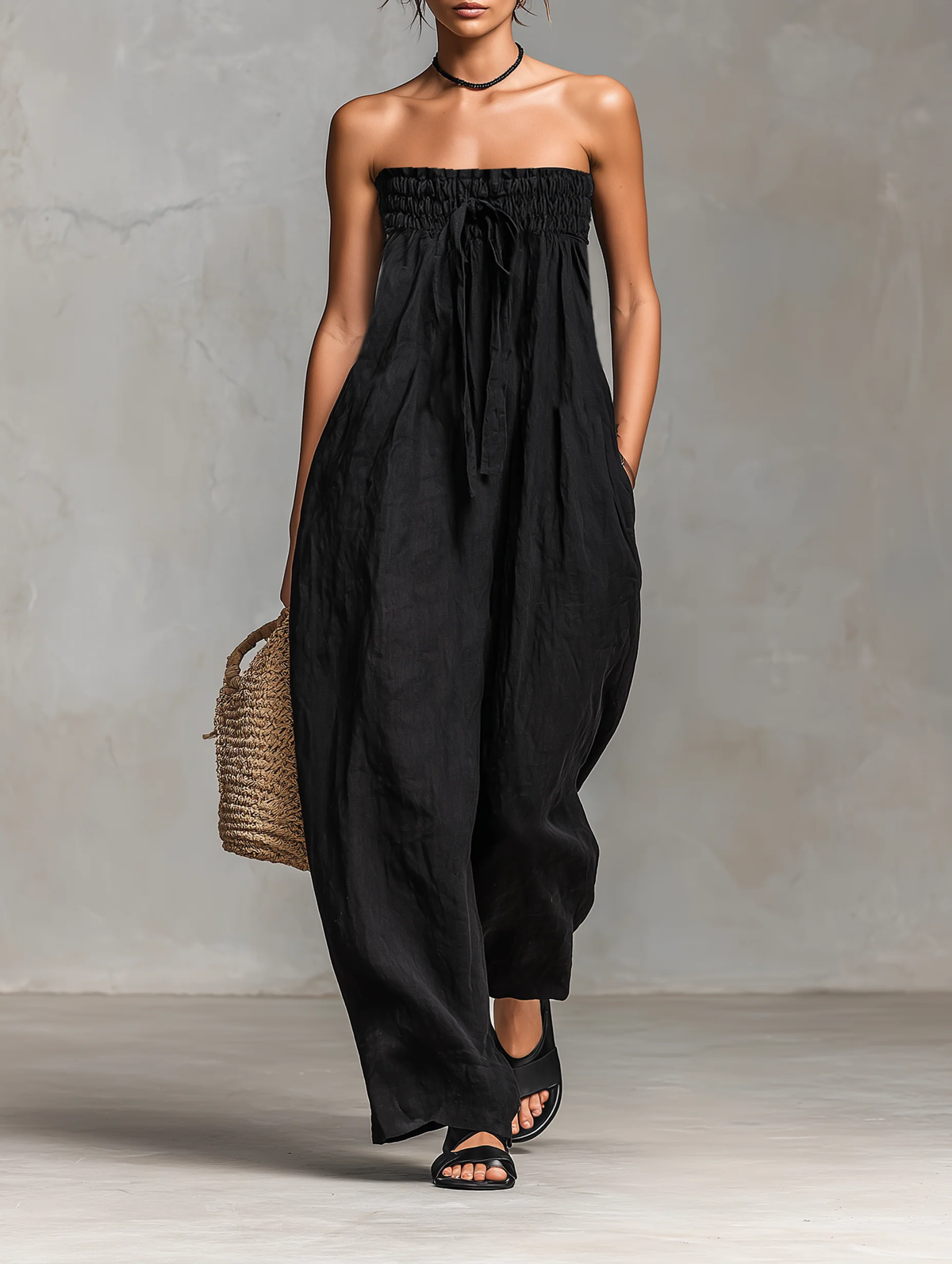 Vyrelythia | Elegant Strapless Jumpsuit