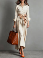 Velorythia | Elegant Maxi Dress with Bow Detail