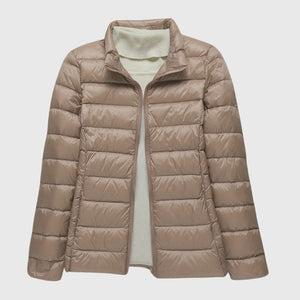 Khaki Stand-up collar