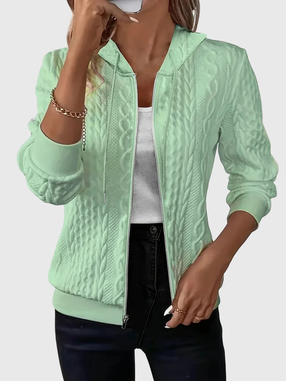 Lena™ - Hoodie with zipper