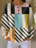 Saelirie | Sweater with Colorful Check Pattern