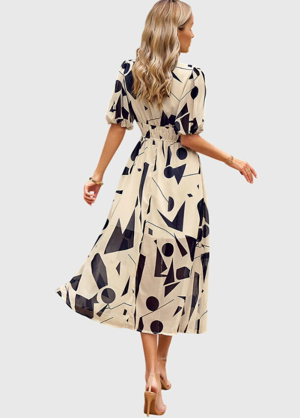 Merlin™ | Flattering Floral Midi Dress
