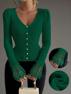 Skylar | Ribbed V-Neck Top