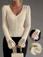 Skylar | Ribbed V-Neck Top