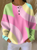 Vaeronie | Sweater with Abstract Geometric Pattern