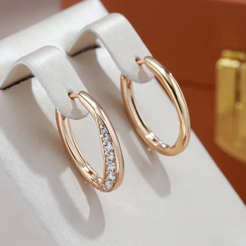 Elegant Golden Hoop Earrings