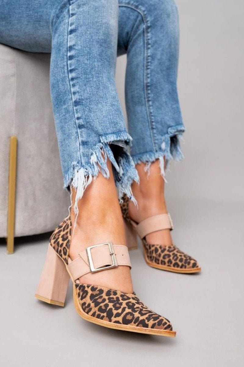 Emryla | Leopard Suede Heels