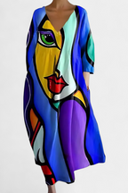 Isalinde | Comfortable V-neck Dress
